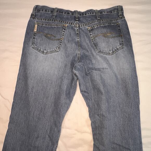 Cinch White Label Jeans Size 36X36 Blue Denim Straight Western Cowboy MB93034002 - Picture 12 of 16